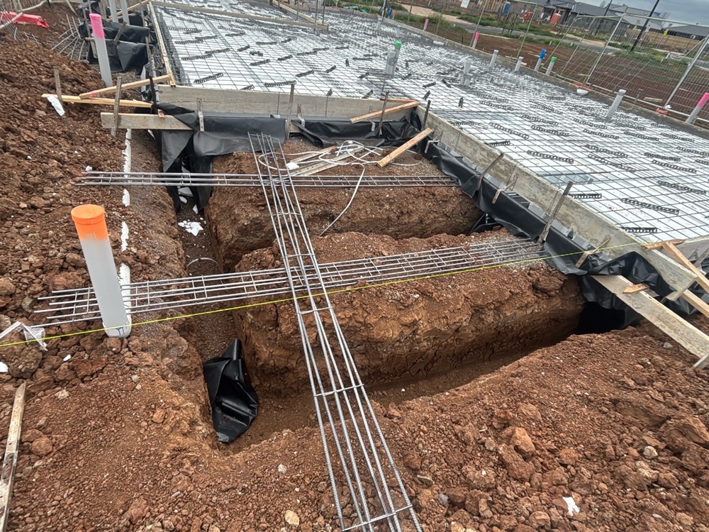 Slab pre-pour inspection in Rockbank