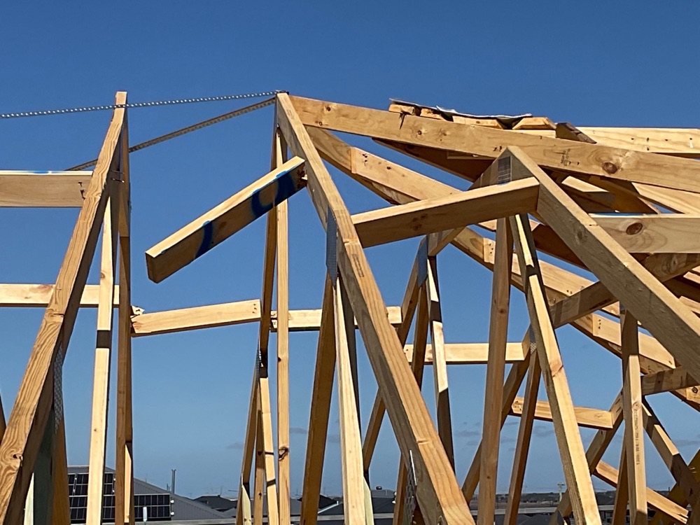Sections of roof truss damaged, Rockbank